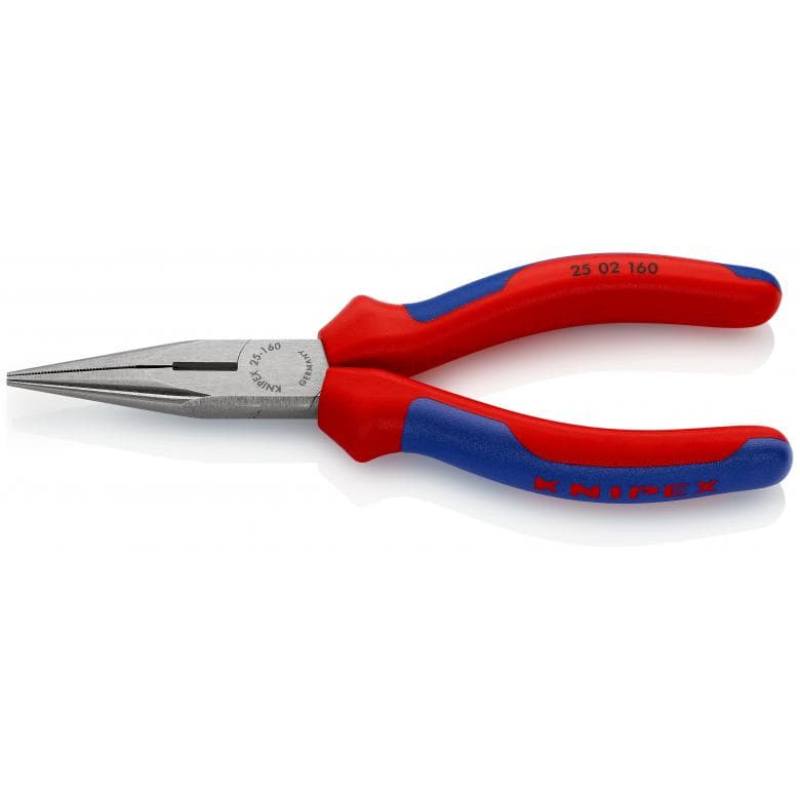 Knipex Flachrundzange mit Seitenschneide (140/160mm)